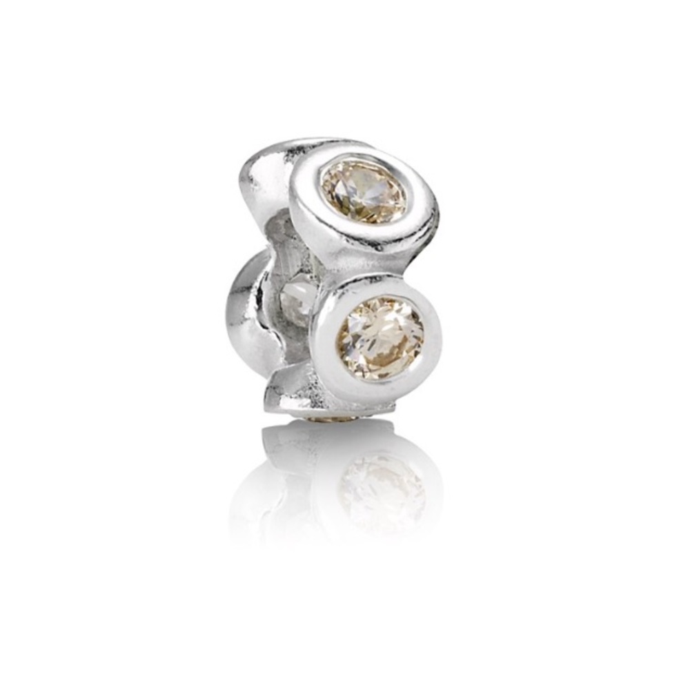 Authentic Pandora Champagne Lights Spacer Charm
